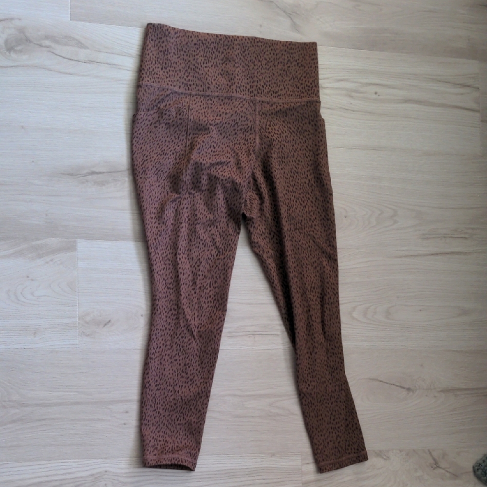 Athleta Tan Animal Print Leggings